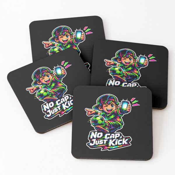 Item preview, No Cap Just Kick Anime Art Streetwear Style designed and sold by SplashTastic.