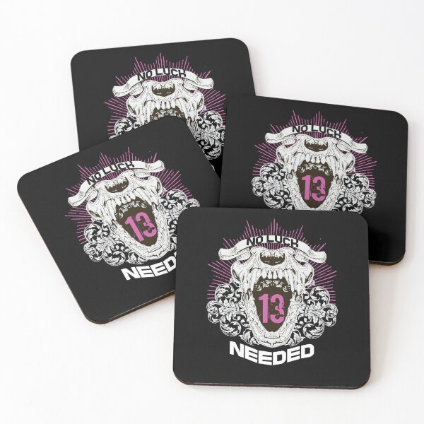 Item preview, No Luck Needed - Neon Purple Roaring Skull Streetwear designed and sold by snapifyprints.