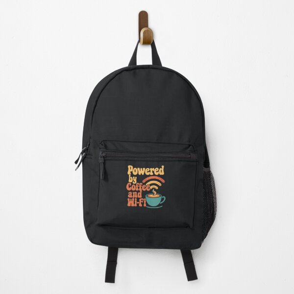 Item preview, Powered By Coffee – Retro WiFi Lover Design designed and sold by Taans-Creation.