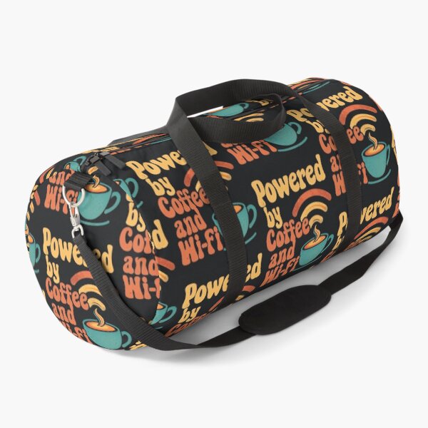 Item preview, Powered By Coffee – Retro WiFi Lover Design designed and sold by Taans-Creation.