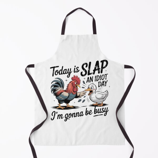 Item preview, Today is Slap an Idiot Day Rooster Duck designed and sold by Gallory Hive.