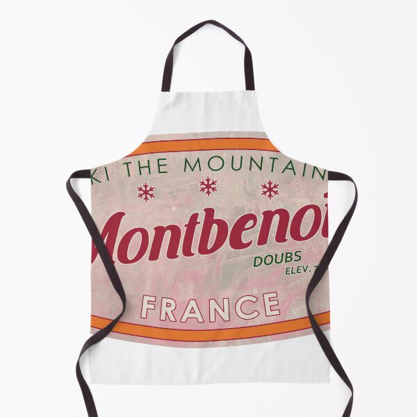 Item preview, Montbenoît, France, Doubs, Ski, textured skiing badge designed and sold by Wanderful-roads.
