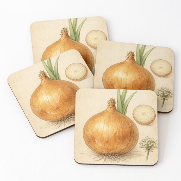 Item preview, Allium Cepa Vintage Botanical Print - Antique Onion Kitchen Wall Art designed and sold by Darlin8888.