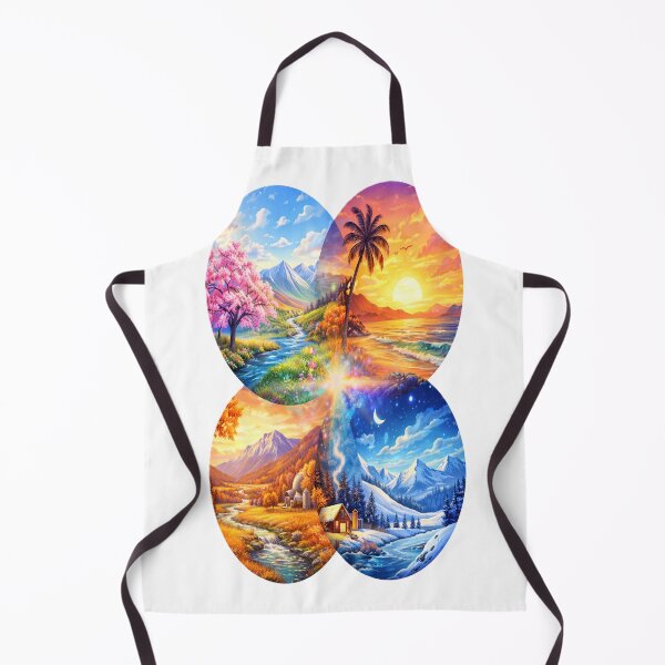Item preview, Four Seasons Circle Landscape Art designed and sold by Cloudgrove.