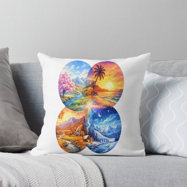 Item preview, Four Seasons Circle Landscape Art designed and sold by Cloudgrove.