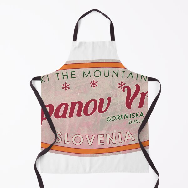 Item preview, Španov Vrh, Slovenia, Gorenjska, Ski, textured skiing badge designed and sold by Wanderful-roads.