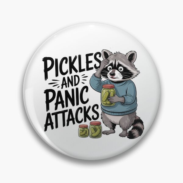 Item preview, Pickles and Panic Attacks Raccoon Design designed and sold by Gallory Hive.