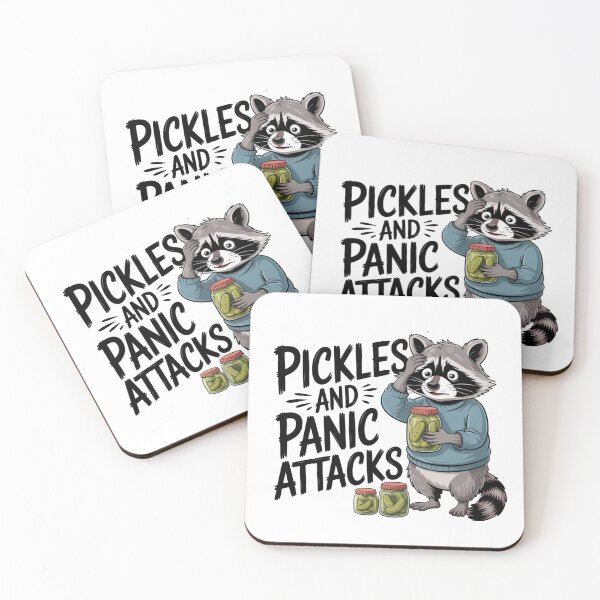 Item preview, Pickles and Panic Attacks Raccoon Design designed and sold by Gallory Hive.