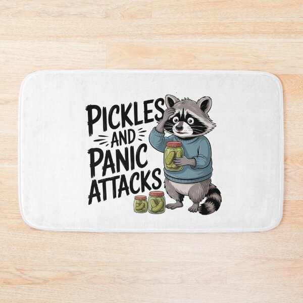 Item preview, Pickles and Panic Attacks Raccoon Design designed and sold by Gallory Hive.