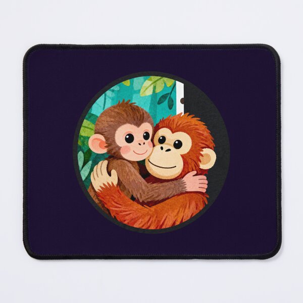 Item preview, Baby Punch Monkey Hugging A Plush Toy Monkey designed and sold by Trendsecne.