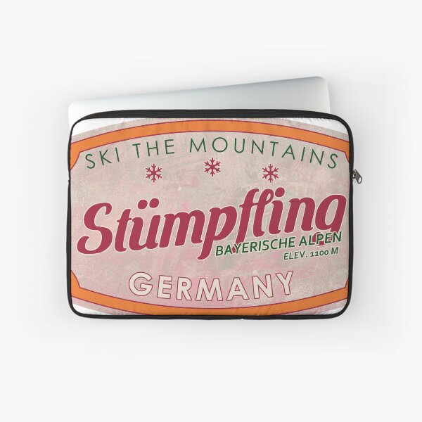 Item preview, Stümpfling, Germany, Bayerische Alpen, Ski, textured skiing badge designed and sold by Wanderful-roads.