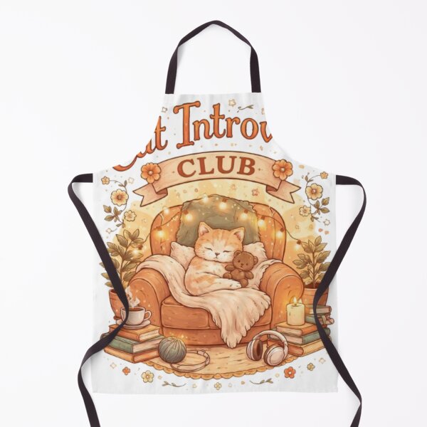 Item preview, Cat Introvert Club – Cozy Cat Lover Aesthetic Design designed and sold by Sanika arts .
