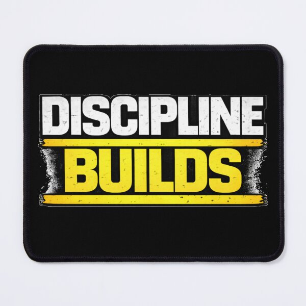 Item preview, Discipline Builds Gym Motivation Discipline Mindset DesignDiscipline Builds Gym Motivation Discipline Mindset Design designed and sold by Wolf Garage.