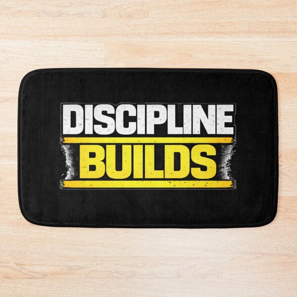 Item preview, Discipline Builds Gym Motivation Discipline Mindset DesignDiscipline Builds Gym Motivation Discipline Mindset Design designed and sold by Wolf Garage.