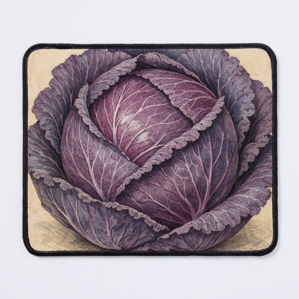 Item preview, Vintage Red Cabbage Botanical Print - Brassica Oleracea Kitchen Wall Art designed and sold by Darlin8888.