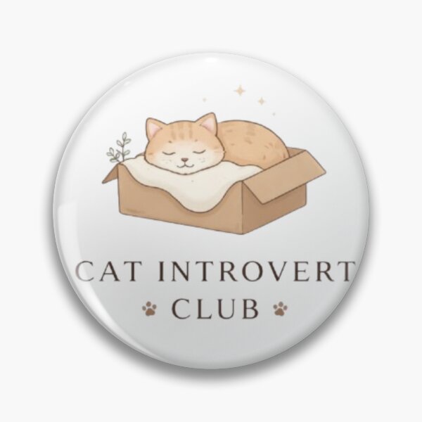 Item preview, Cat Introvert Club Minimal Cute Cat Lover Aesthetic Design designed and sold by Sanika arts .