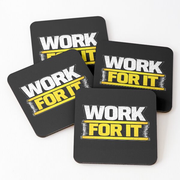 Item preview, Work For It Gym Motivation Discipline Mindset Design designed and sold by Wolf Garage.