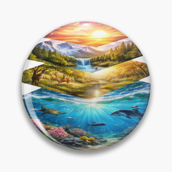 Item preview, Four Layers of Life Nature Art designed and sold by Cloudgrove.