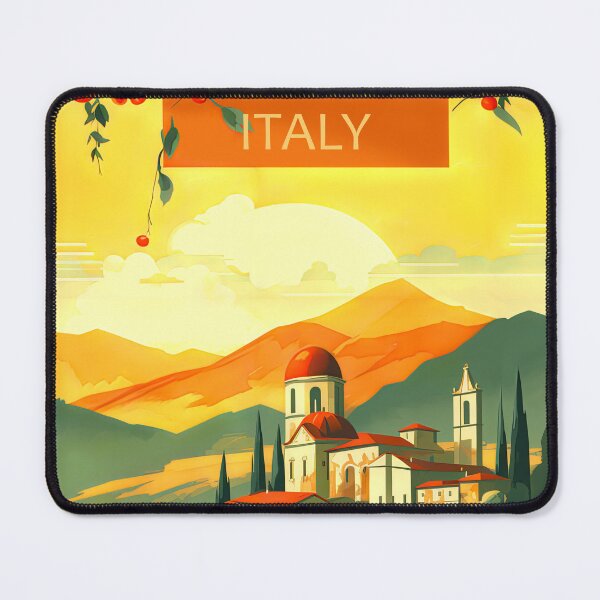 Item preview, Tuscany Italy Retro Style Travel Poster designed and sold by JonnaHurmerinta.
