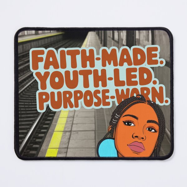 Item preview, Faith Made Youth Led Purpose Worn | Youth Motivation Streetwear | Modern Christian Tee” designed and sold by YoungWorldCo.