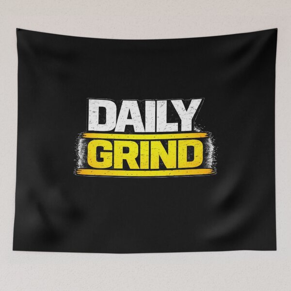 Item preview, Daily Grind Gym Motivation Discipline Mindset Design designed and sold by Wolf Garage.