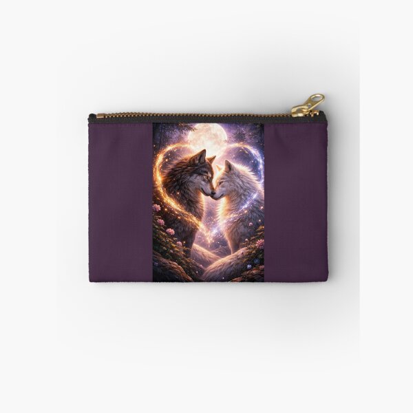 Item preview, Eternal Wolf Soulmates – Romantic Moonlit Love Art designed and sold by GeoWild Designs.
