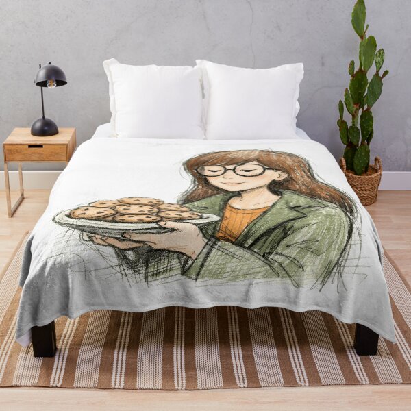 Item preview, DARIA MORGENDORFFER WITH CHOCOLATE CHIP COOKIES designed and sold by LIS AND MELIVERSO.