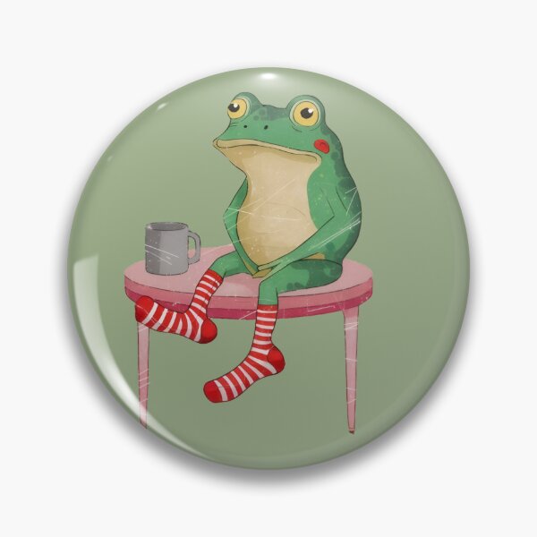 Item preview, Burnt Out Frog Sticker – Running on Empty Frog Meme  Funny Exhausted Frog Anxiety Mental Health designed and sold by ZyxDes.