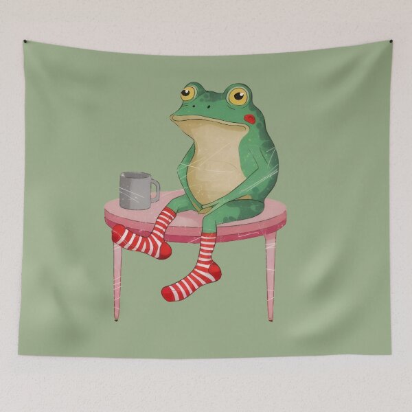 Item preview, Burnt Out Frog Sticker – Running on Empty Frog Meme  Funny Exhausted Frog Anxiety Mental Health designed and sold by ZyxDes.