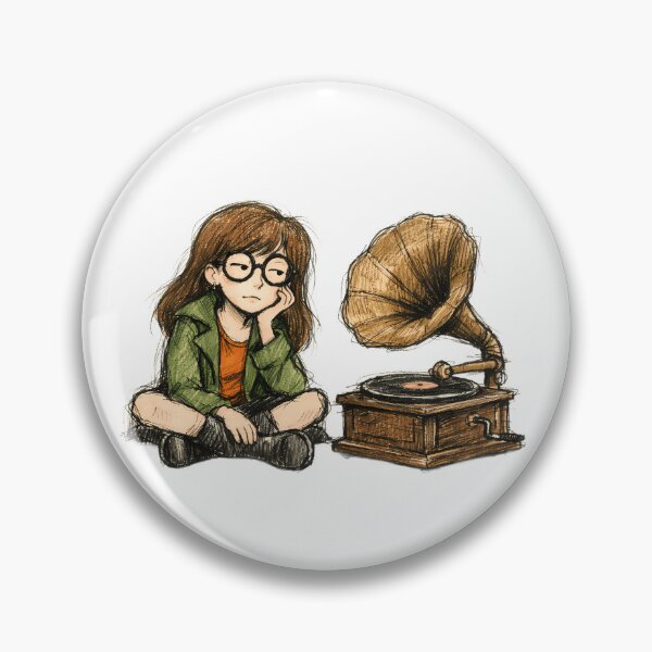 Item preview, DARIA MORGENDORFFER WITH DARK GRAMOPHONE designed and sold by LIS AND MELIVERSO.