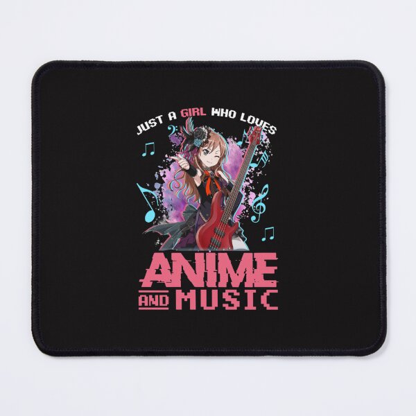 Item preview, Blue Girl Just Girl Who Loves Anime And Music Art designed and sold by STORE-2021.