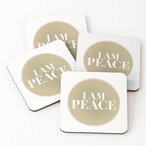 Item preview, I Am Peace Minimalist Gold Circle Design designed and sold by InnerJoySpace.