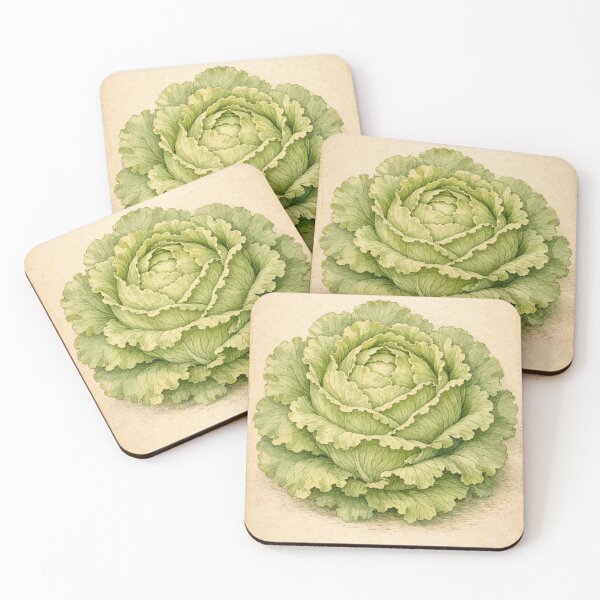 Item preview, Lactuca Sativa Vintage Botanical Print - Farmhouse Kitchen Wall Art designed and sold by Darlin8888.