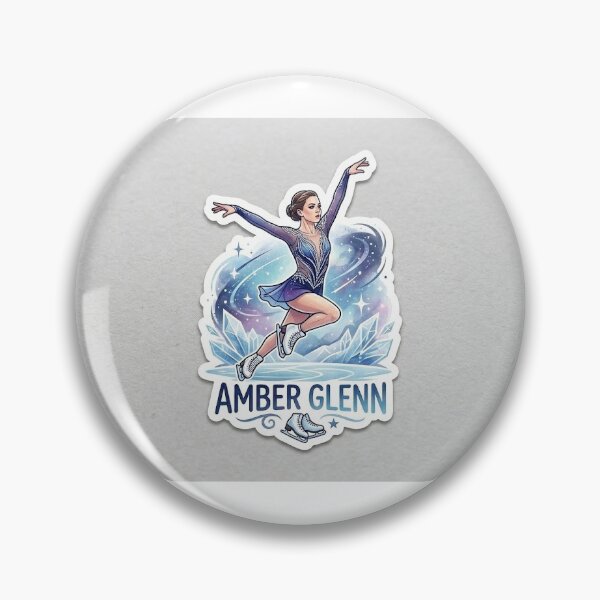 Item preview, Amber Glenn Figure Skating Champion Sticker designed and sold by Luxureheaven.