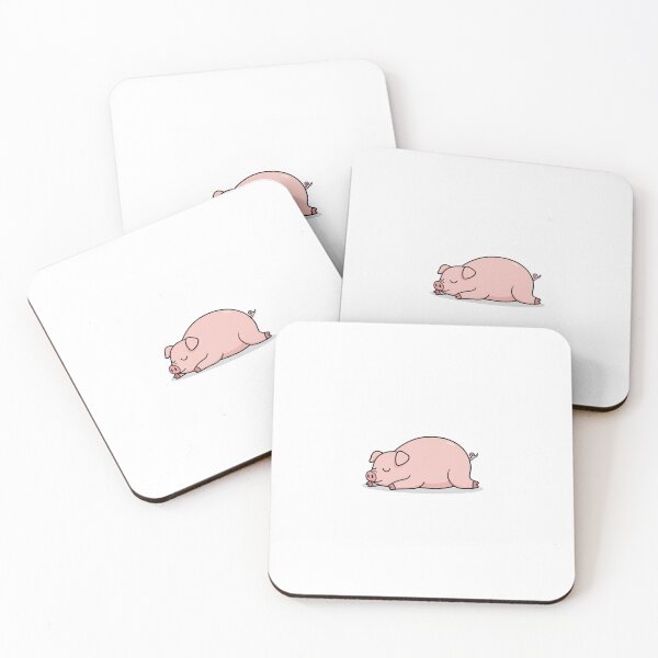 Item preview, Sleeping pig cartoon  designed and sold by mayatA-rt.