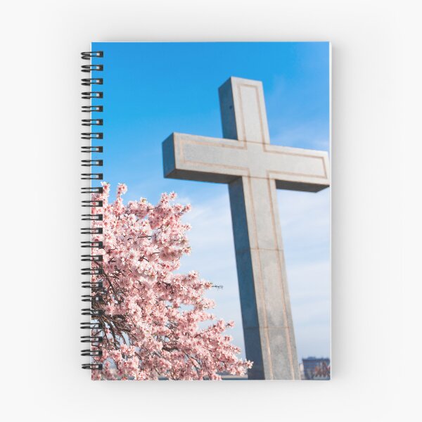 Item preview,  Blooming almond tree. Crucifix on the background. designed and sold by Niageadon.