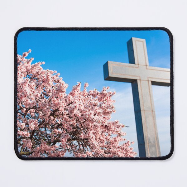 Item preview, Blooming almond tree. Crucifix on the background. designed and sold by Niageadon.