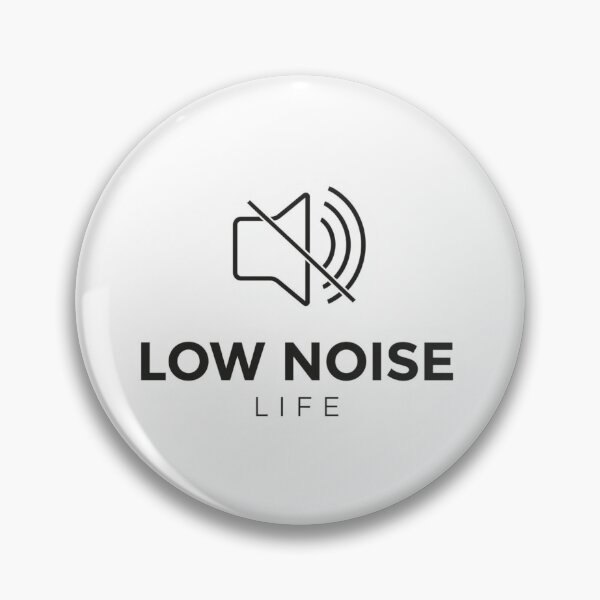 Item preview, Low Noise Life Mute Icon Minimalist Typography Design designed and sold by InnerJoySpace.