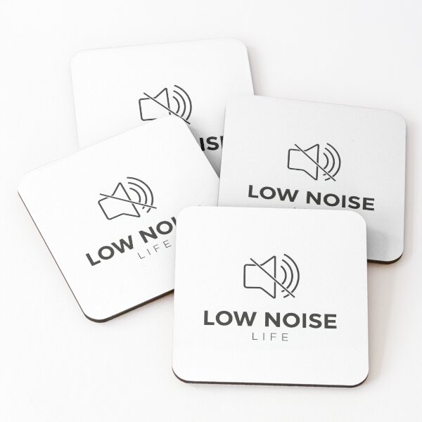 Item preview, Low Noise Life Mute Icon Minimalist Typography Design designed and sold by InnerJoySpace.