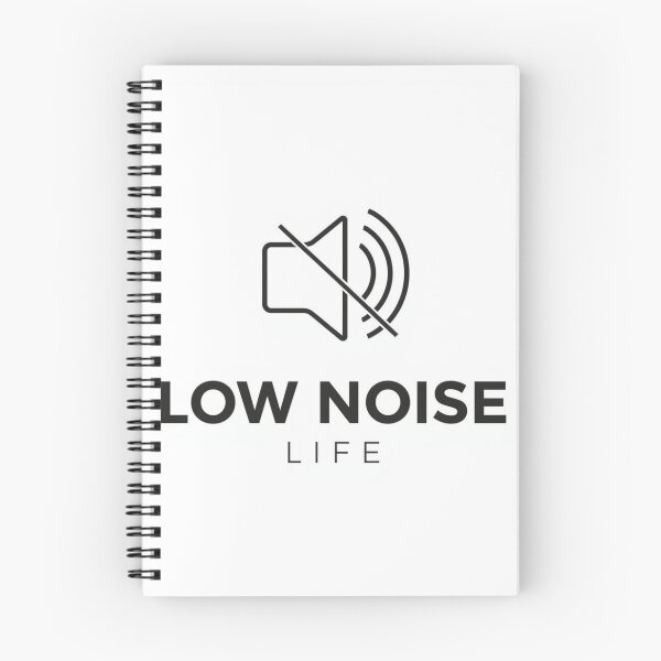Item preview, Low Noise Life Mute Icon Minimalist Typography Design designed and sold by InnerJoySpace.