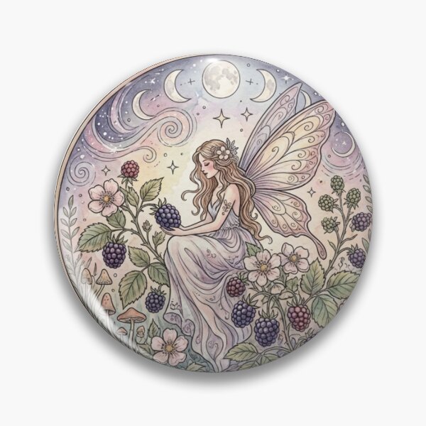 Item preview, Blackberries and fairies designed and sold by Faerieglen.