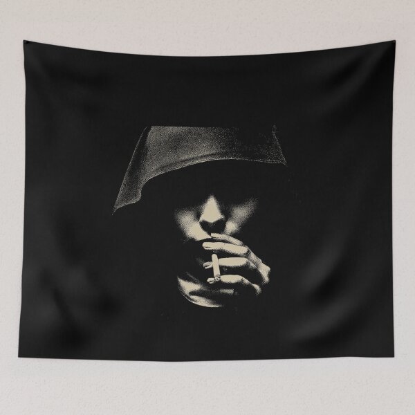 Item preview, Nun Smoking Cigarette Low Key Portrait designed and sold by k3rstman1.