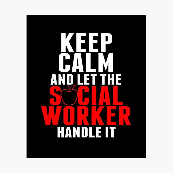 Item preview, Keep Calm And Let Social Worker Handle It designed and sold by stuch75.