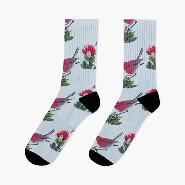 Item preview, ‘Apapane and Lehua Blossom Hawaiian Nature Illustration  designed and sold by Stable-Camp-Rd.
