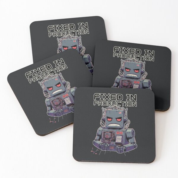 Item preview, Fixed In Production – Funny Angry Robot Meme designed and sold by Taans-Creation.