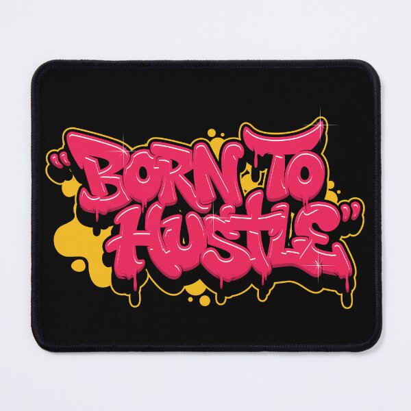 Item preview, Born To Hustle - Vibrant Graffiti Street Art Lettering designed and sold by Suzy Perez Art.