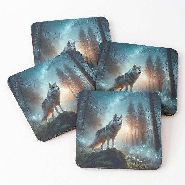 Item preview, mystical wolf moonlight design designed and sold by Dogandesighn.