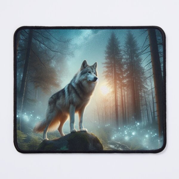 Item preview, mystical wolf moonlight design designed and sold by Dogandesighn.
