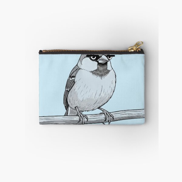Item preview, Judgement Feathered Grumpy Sparrow designed and sold by SillyPawsStudio.