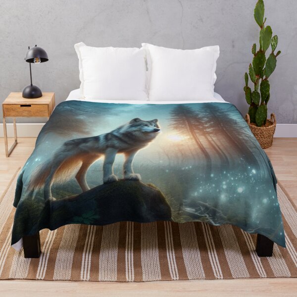 Item preview, mystical wolf moonlight design designed and sold by Dogandesighn.